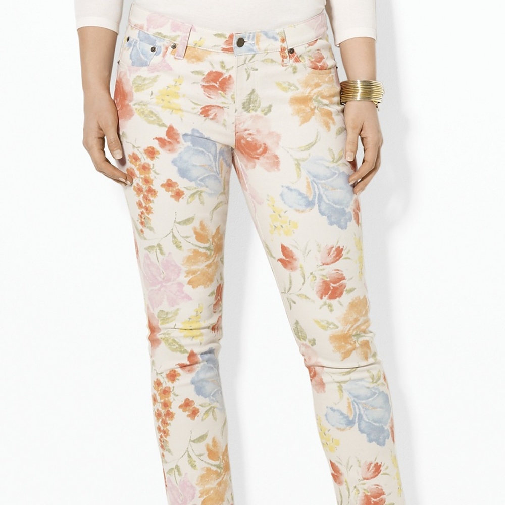 Lauren Jeans - Size 8 - Floral